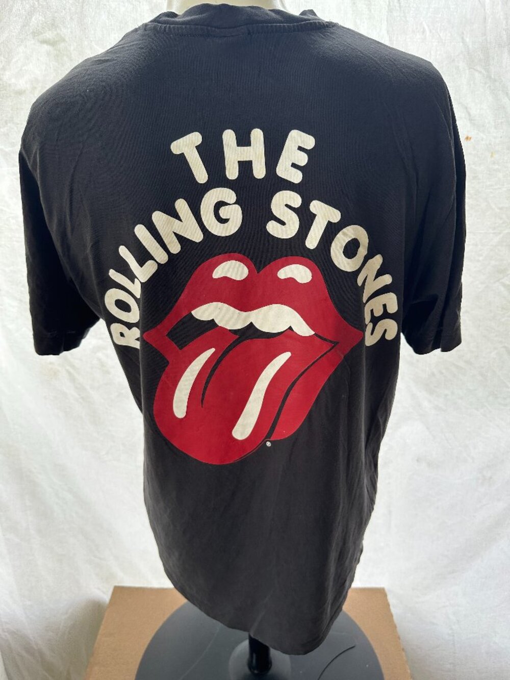 The Rolling Stones Mick Jagger Keith Richards 2020 H&M Men's Dark Gray T Shirt L